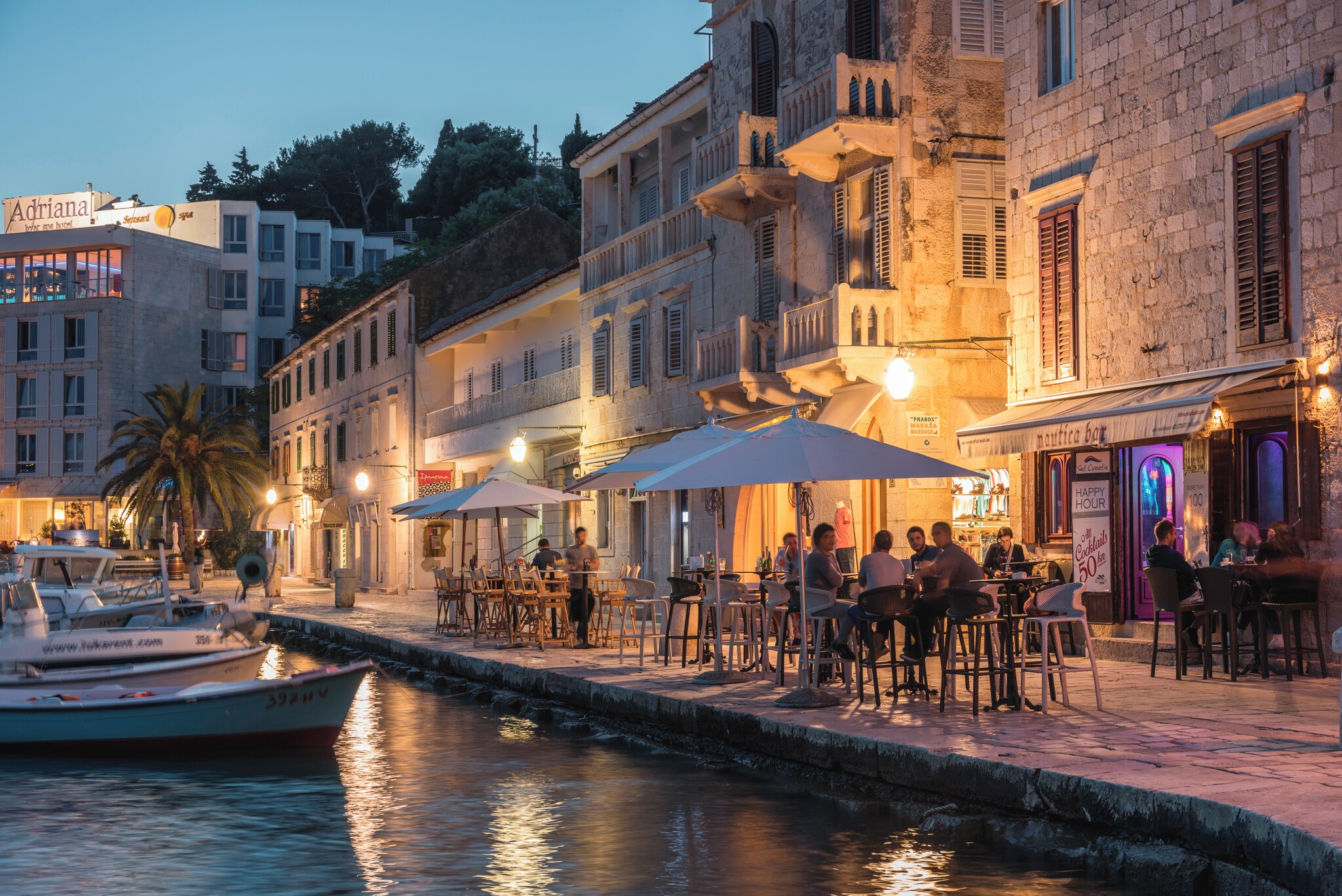 Head to Hvar Town for a night out