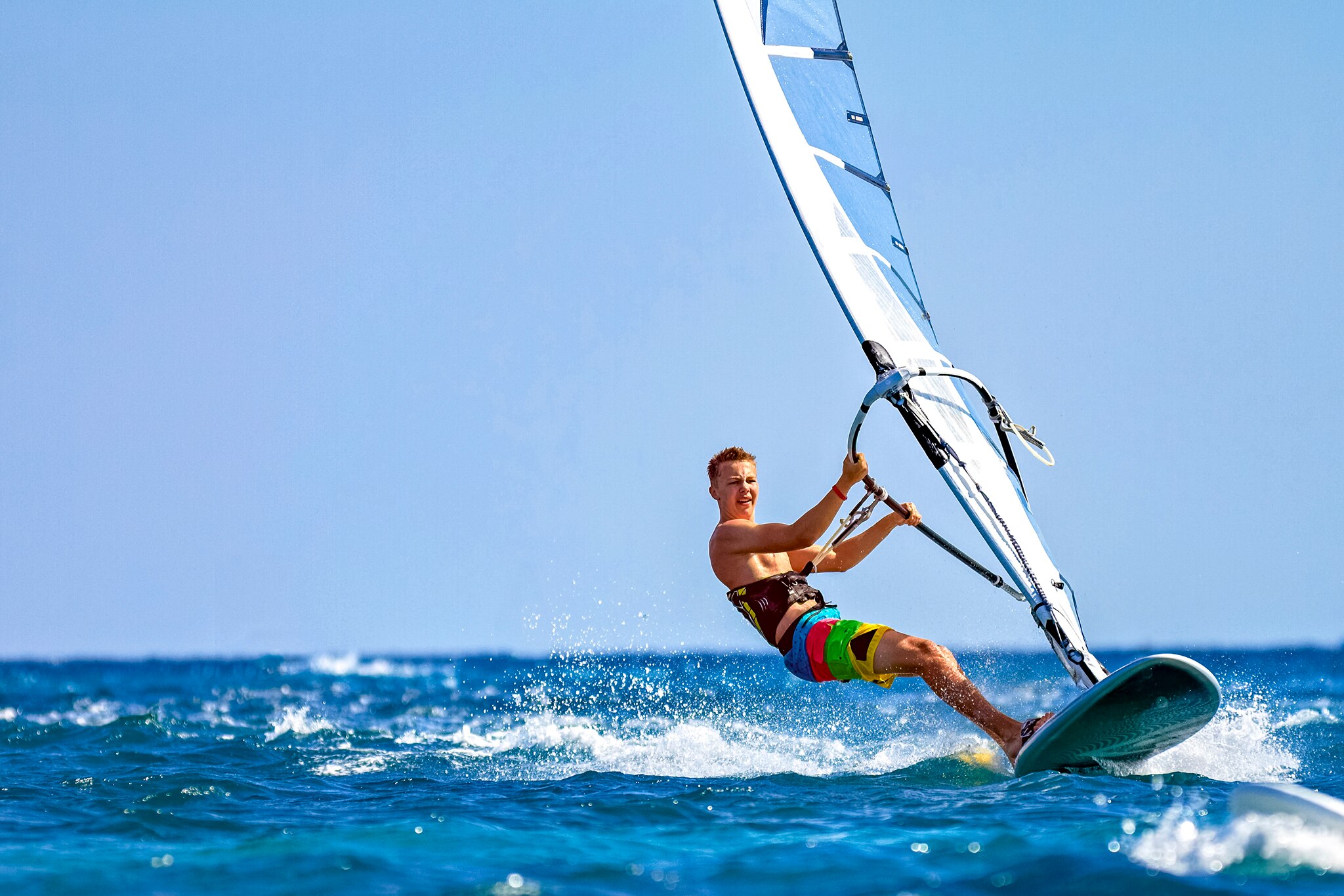 Water sports on Kamari Bay