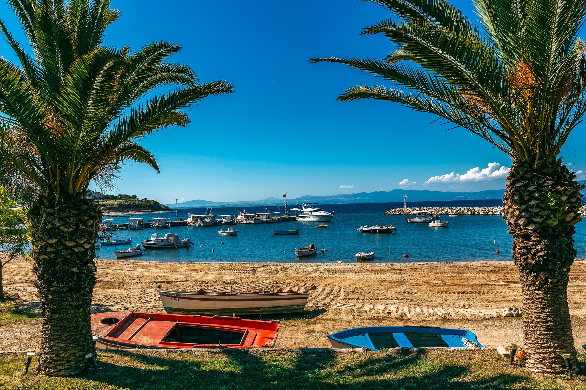 Sailing around the coast