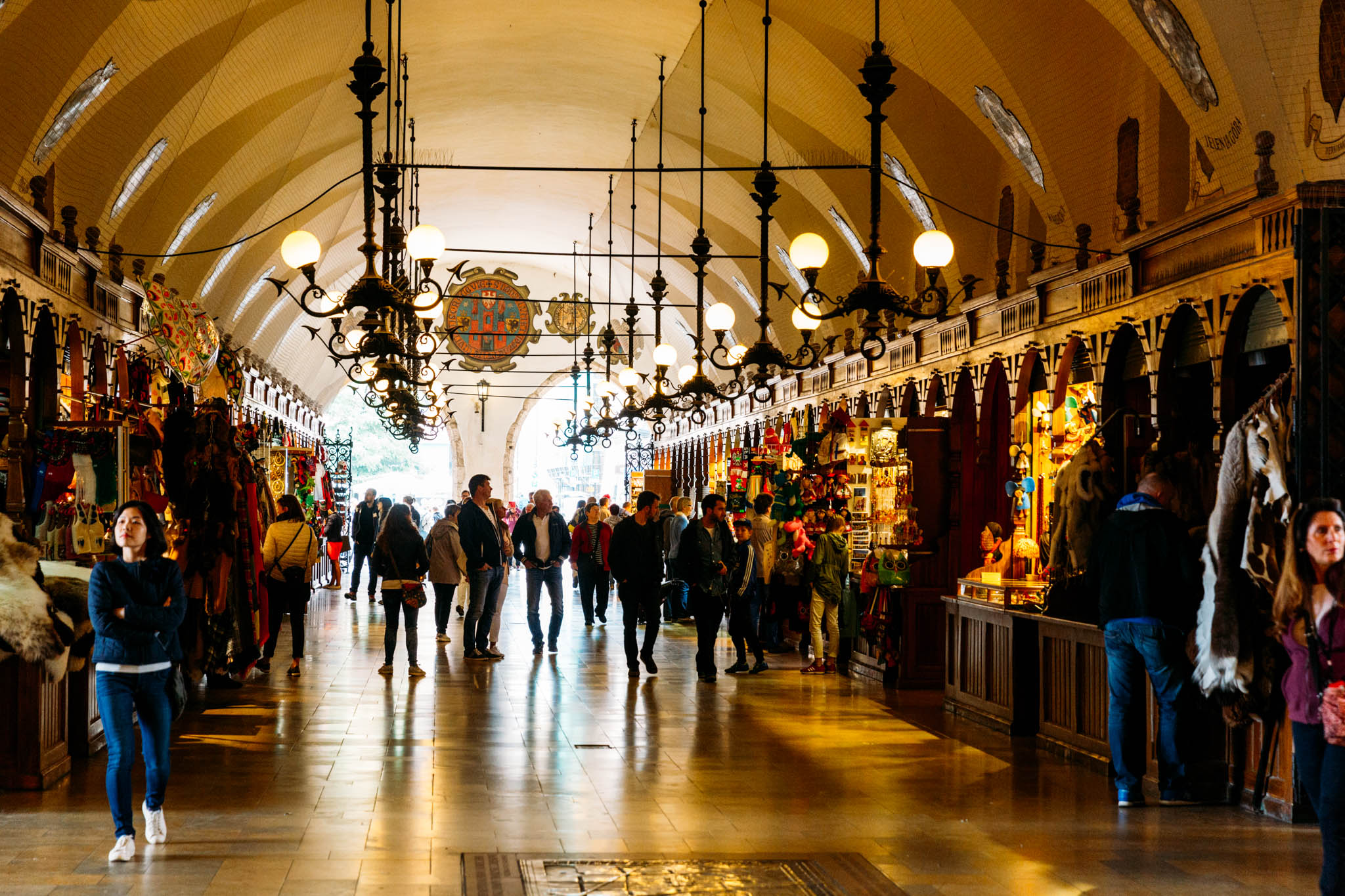 Souvenirs and small shops in Cloth Hall
