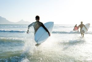 Surfing in San Juan