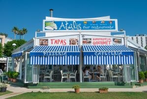 Paella at beach restaurants