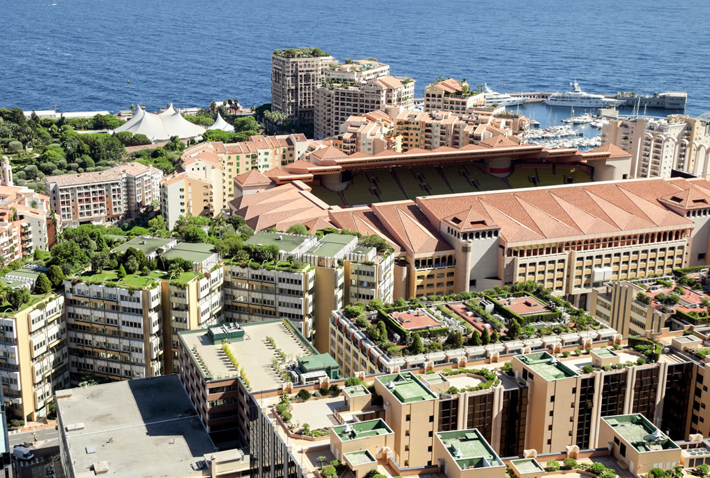 City plan Monaco France