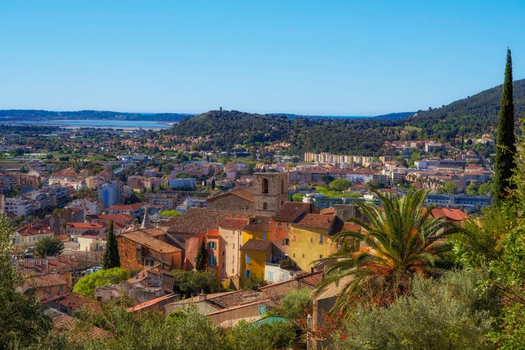 view of the town of Hyeres France country