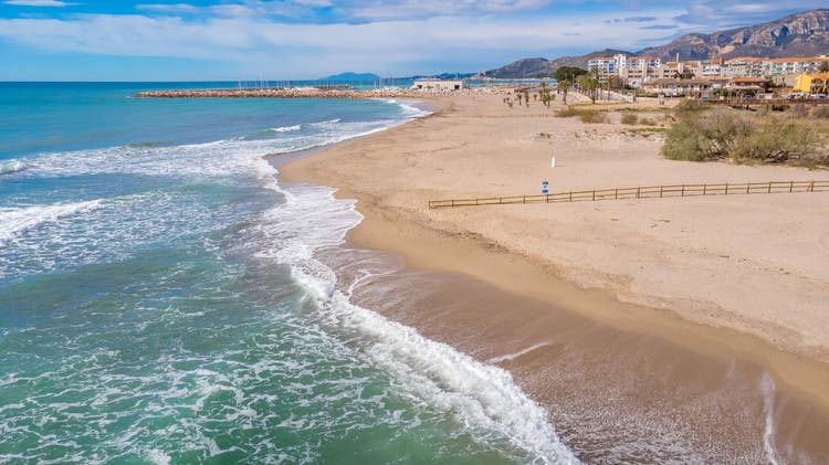 Spanish city of Miami Platja in spring day