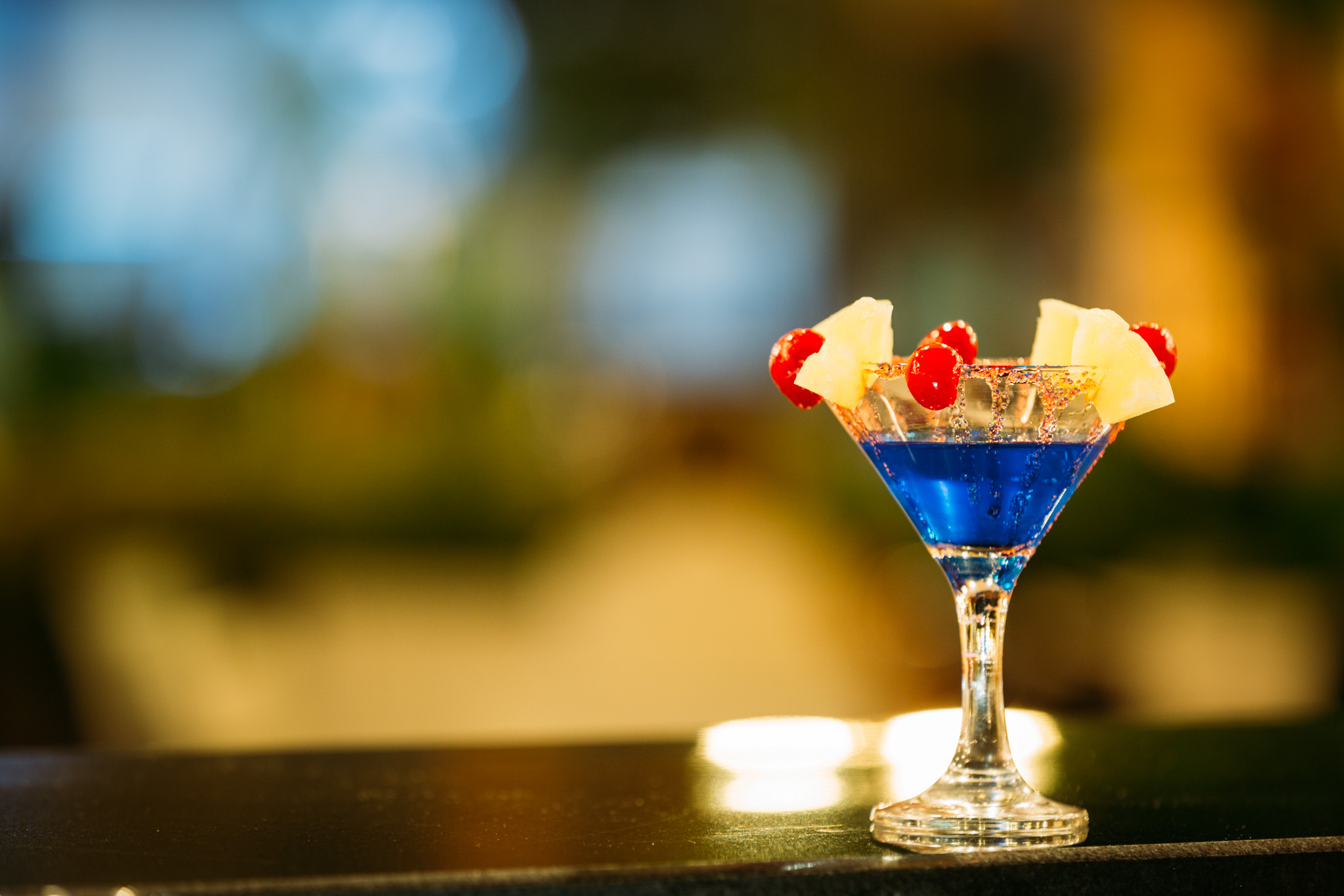 Bars and restaurants around the marina