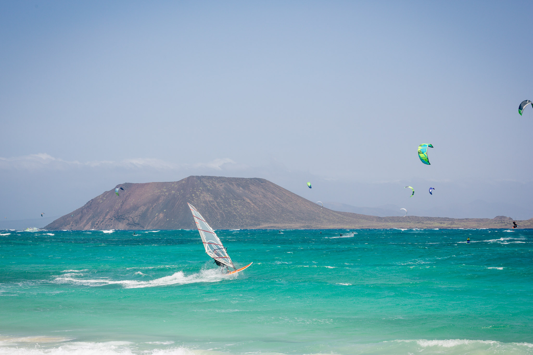 Try your hand at windsurfing