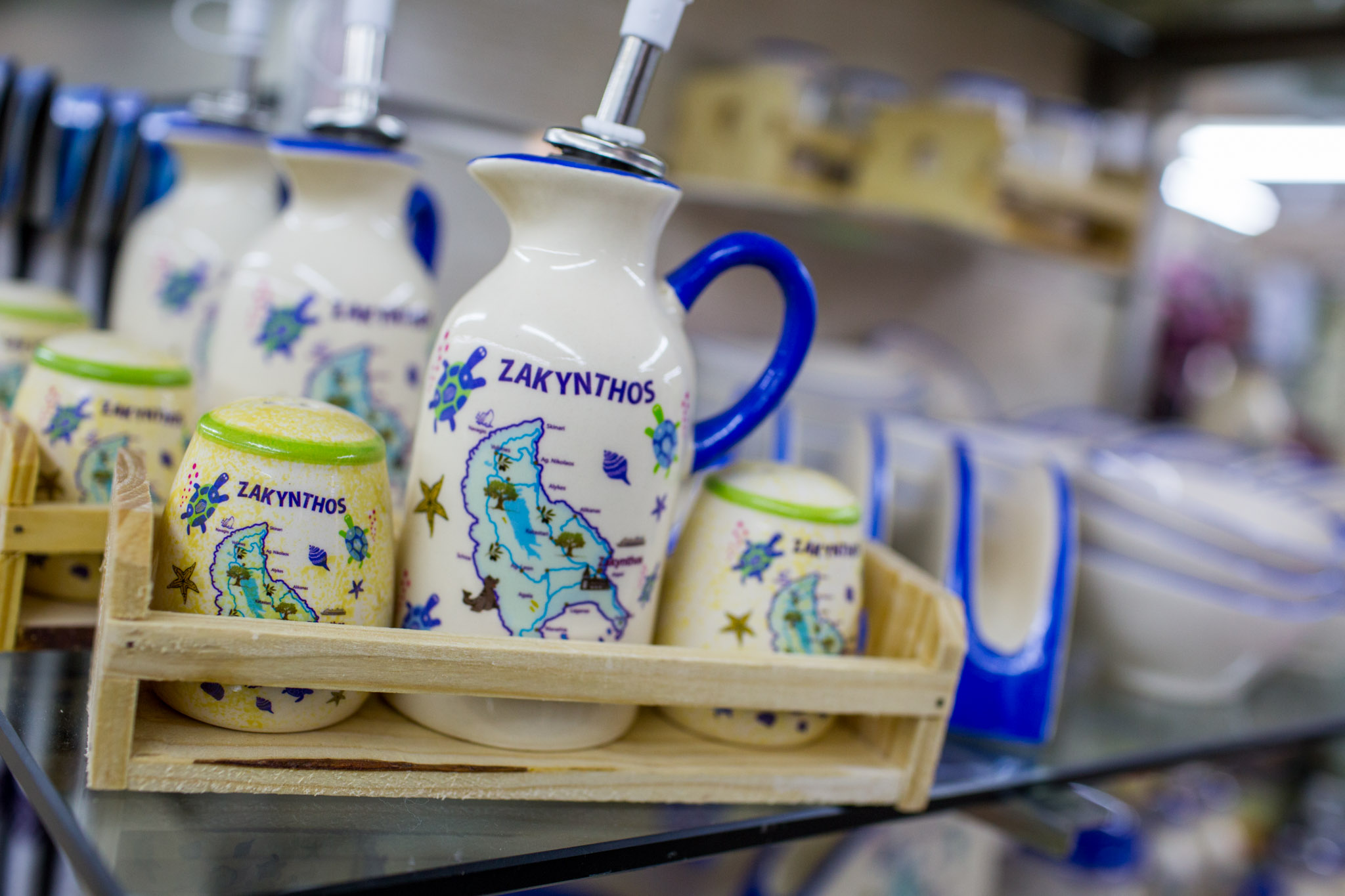 Local souvenir and clothes shops